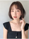 前髪小顔ショートボブイメチェンワンカールボブ※時