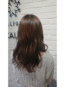 ヘア スパ ビューティー エールフォルム(HAIR SPA BEAUTY YELLFORME) ミディアムレイヤー×ブラウングレージュ
