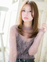 モッズ ヘア 福岡姪浜店(mod's hair)&nbsp;*mod's姪浜*…大人可愛いハイトーンカラー小顔かきあげロングe