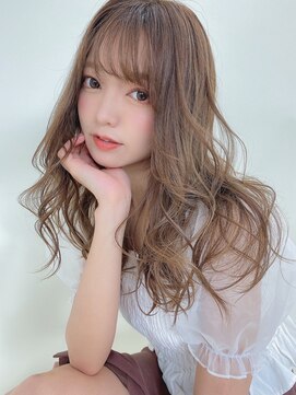 ルービック(Rubik's) デジタルパーマ/ベージュカラー/ゆるふわ/くびれ