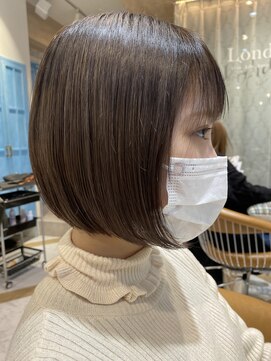 ロンド ストラーダ 心斎橋(Lond strada) シルキーベージュ×グレージュカラー【髪質改善/縮毛矯正】