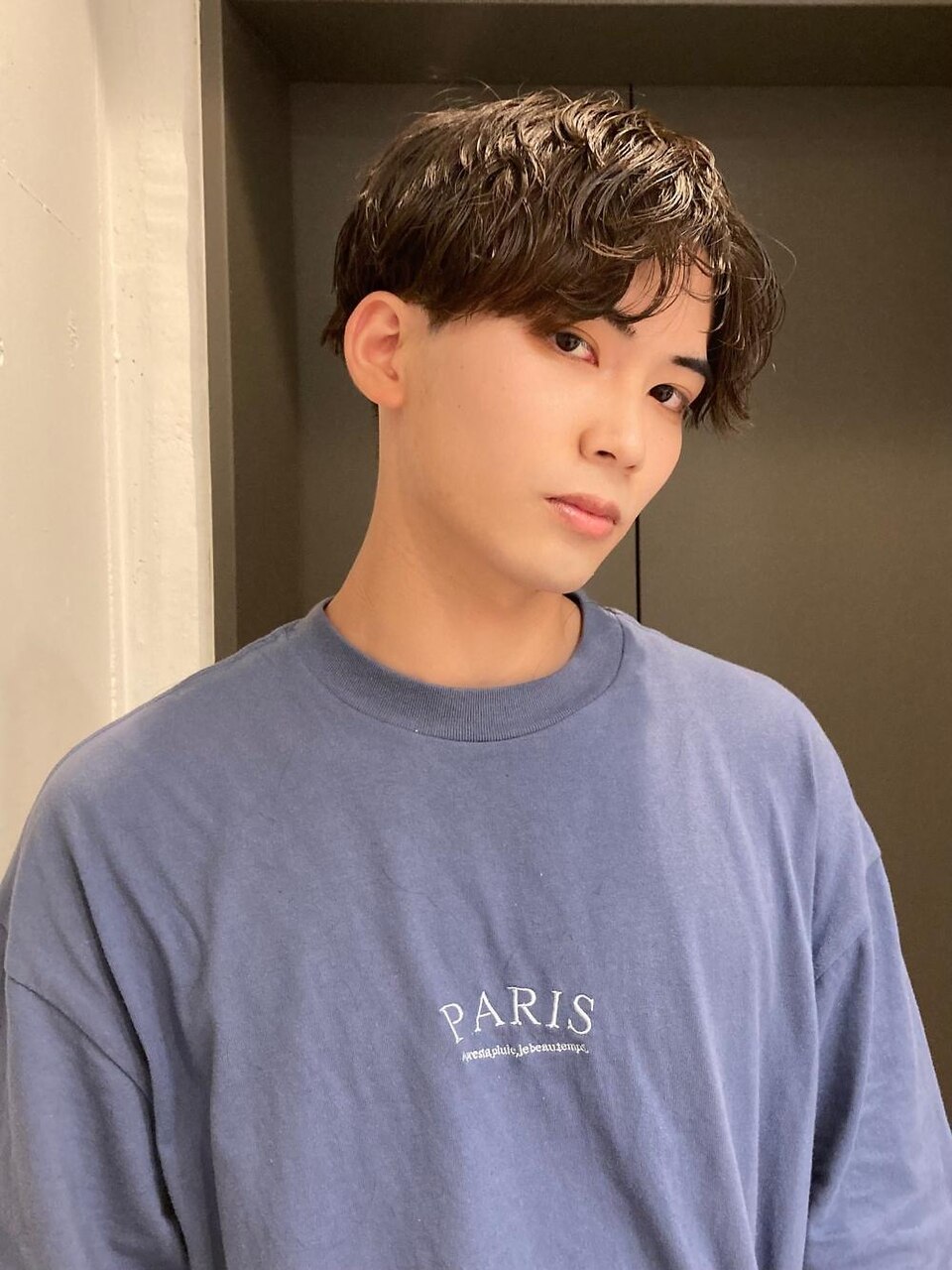 アイロンセット風メンズツイストスパイラルパーマ：L169677956