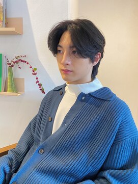 コンティニュー オモテサンドウ(CONTINUE OMOTESANDO) CONTINUE(表参道)ナチュラルセンターパート/メンズヘア/YURIA