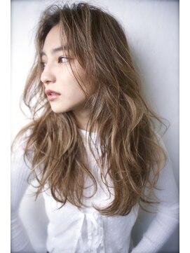 グランアージュ 船橋南口店(grandage) 大人可愛いバレイヤージュ/ダブルカラー/ベージュカラー/船橋