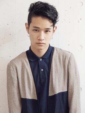 ハニーシブヤ(HONEY shibuya) アシンメトリースマートエッジウェーブショート/ツーブロック