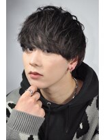 ヒロギンザ 青山店(HIRO GINZA)&nbsp;ハイライト/マッシュパーマ/ウルフ/アッシュブラック/波巻き