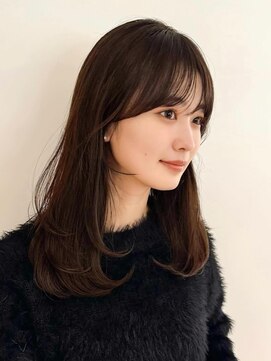 ルル 表参道(lulu.) メルティカラー ネビージュ チェリーブラウン ミニウルフ