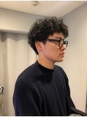 メンズナチュラルピンパーマ