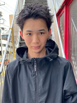 アイズ 海老名(AIZU) スパイキーショート メンズショート 短髪 ベリーショート 眉毛