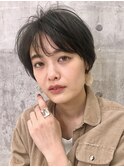 ショートボブ×シースルーバング【溝の口美容室】