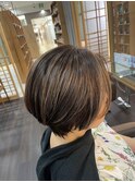 ショート　ハイライトスタイル