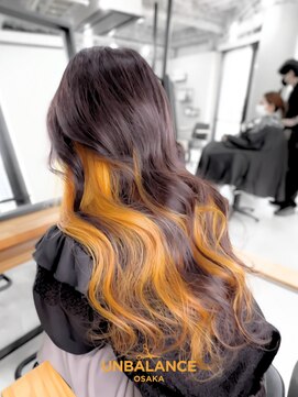 アンバランスオオサカ(UNBALANCE OSAKA) ★ベージュ/オレンジ/イエロー/ハイトーンカラー【JUNYA】