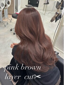 マーシュ 梅田(marshu) 吉岡Style/ピンクブラウン/ワンホン/レイヤーカット