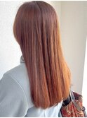 オレンジブラウンカラー／30代40代50代/髪質改善