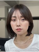 流れる顔周りボブ/ぱつっとボブ/タッセルボブ/ボブカット/表参道