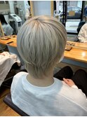 【ブリーチカラー】ホワイトシルバー