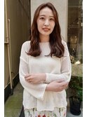【竹之内蔵人】大人女子の地毛風ブラウン × ぷつっと毛先ミディ