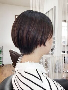 オブジェ ヘアープロデュース ショート×縮毛矯正