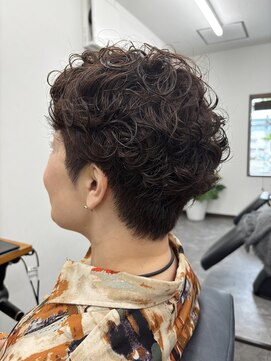 アンドヘアサロン(AND hair salon) くびれヘア/ショートスタイル/ウェーブカール/白髪ぼかしカラー@
