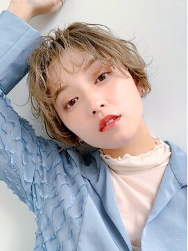 ロンド ロワール 門前仲町(Lond Loire) ボブショートボブ縮毛矯正ベージュグレージュ門前仲町