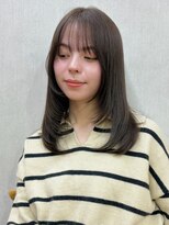 ガーデン 銀座(GARDEN)&nbsp;レイヤー ナチュラルブラウン ミディアム 前髪 ココアブラウン