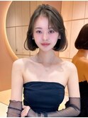 ♪顔周り　レイヤー　韓国ボブ　縮毛矯正　