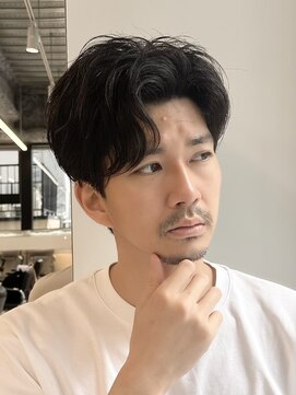 アビーファイブ(ABBEY 5) アップバングアップバングパーマメンズヘアmen'sニュアンス