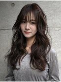 ロングデジタルパーマ/こっくりマロブラウン/表参道