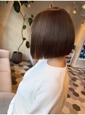 艶感オリーブベージュ　スリークボブ【20代/30代/40代】