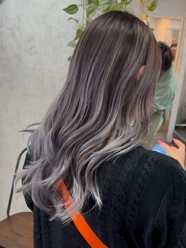 アポロ 横浜駅店(apollo) xバレイヤージュ/ホワイトグレージュ/レイヤーカット