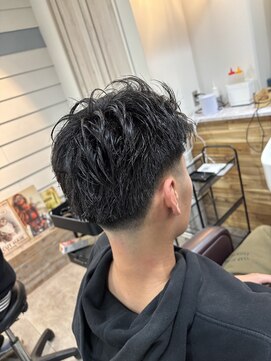 MEN’S HAIR/波巻ツイストスパイラル/フェザーパーマ/船橋
