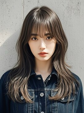 エイチ ウルフカット 大阪梅田(811) マッシュウルフボブパーマミルクティーベージュシルバーアッシュ