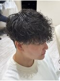 シャドーパーマニュアンスパーマフェザーパーマセンターパート