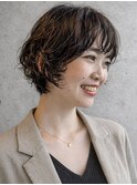 【表参道】30代40代に人気｜大人カジュアルなパーマショートボブ