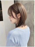 ミディアムレイヤー”レイヤーカット*髪質改善*ベージュブラウン