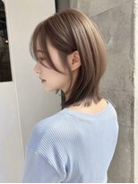 トーン 上大岡(tone.) ミディアムレイヤー”レイヤーカット*髪質改善*ベージュブラウン