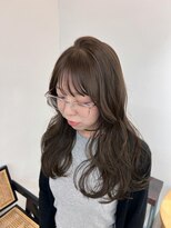 オルセン(OLSEN) レイヤー/ミディアム・ロング/20代/顔周り/オリーブベージュ