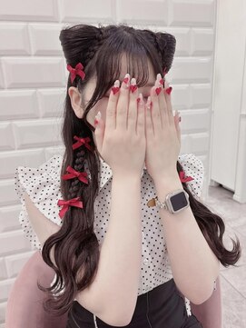リルミー ミュエナ 大須 矢場町(Lilme myuena) ワンホンレイヤー/ミルクティーブロンド/ダークブルー/名古屋