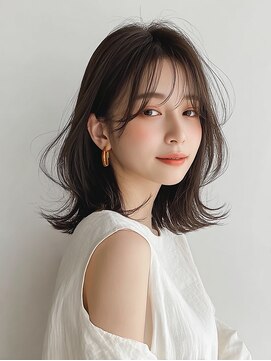 コトンアトリエ 人形町(COTON atelier) ミルクティーブロンド/ダークブルー/デジタルパーマ/人形町