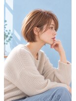 フレイムス ヘアアンドリラックス 大宮東口店(Frames)&nbsp;レイヤーボブ髪型20代30代40代50代前髪あり前髪なし面長丸顔大宮