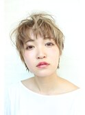 ハイライト×ショート ストレート/白髪染め/ヘッドスパ/リタッチ
