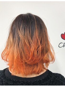 ノラ シンディ(NORA CYNDY) ブラック×オレンジグラデーション☆