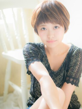 ブルー(BLUE) *CUORE水戸*…大人可愛いインナーカラー♪マッシュ丸みショートb