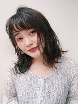 【GARDEN西川】大人可愛い小顔黒髪エアリーミディ・くびれミディ