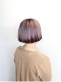 ピンクベージュショートボブ【アヤナ 浦安 千葉県】