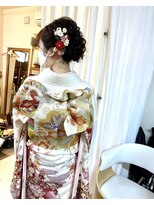 ロカット サロン(Roquat Salon)&nbsp;成人式着付けシニヨンアップアレンジ【ヘアセット/立川/立川南】