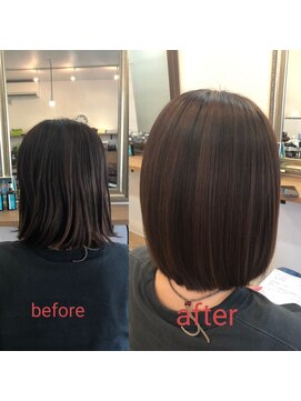 ルスリー 登米店(Lsurii) 髪質改善カラー