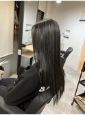 #黒髪#ボブルフ#ネビージュ#小顔#ワンレン