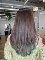 アミィヘアー アネックス(Ami Hair annex)&nbsp;ミントグリーン×裾カラー