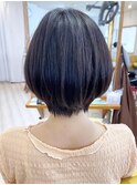 【morio成増/児玉】丸みショート　黒髪　秋冬